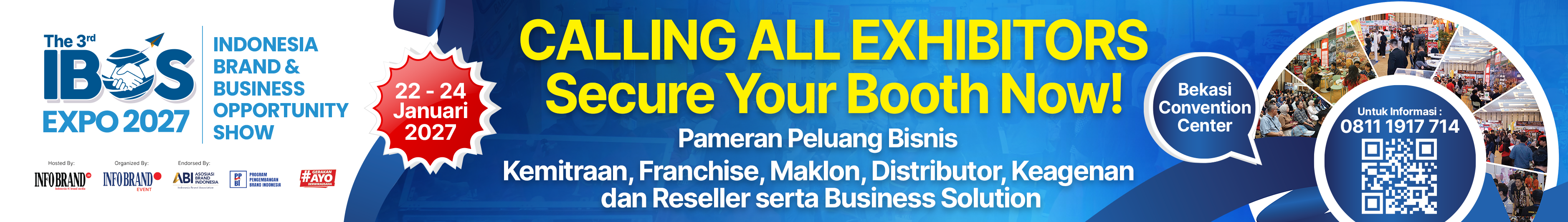 Pendaftaran exhibitor IBOS Expo 2027